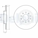 Bremsscheibe DELPHI BG4960C