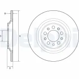 Bremsscheibe DELPHI BG4961C