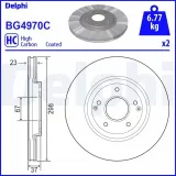 Bremsscheibe Vorderachse DELPHI BG4970C