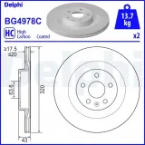 Bremsscheibe DELPHI BG4978C