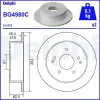 Bremsscheibe Hinterachse DELPHI BG4980C