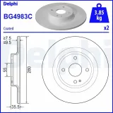 Bremsscheibe DELPHI BG4983C