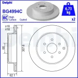 Bremsscheibe DELPHI BG4994C