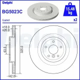 Bremsscheibe DELPHI BG5023C