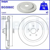 Bremsscheibe Hinterachse DELPHI BG5060C