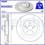 Bremsscheibe DELPHI BG5082C