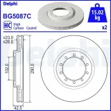 Bremsscheibe DELPHI BG5087C