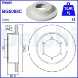 Bremsscheibe DELPHI BG5088C