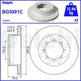 Bremsscheibe DELPHI BG5091C