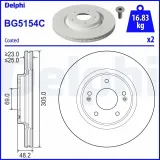 Bremsscheibe DELPHI BG5154C