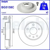 Bremsscheibe DELPHI BG5158C