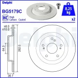 Bremsscheibe DELPHI BG5179C