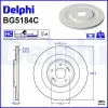 Bremsscheibe Hinterachse DELPHI BG5184C Bild Bremsscheibe Hinterachse DELPHI BG5184C