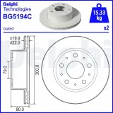 Bremsscheibe DELPHI BG5194C