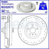 Bremsscheibe DELPHI BG5207C