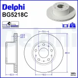 Bremsscheibe DELPHI BG5218C