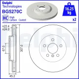 Bremsscheibe Vorderachse DELPHI BG5270C