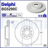 Bremsscheibe Vorderachse DELPHI BG5290C