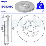 Bremsscheibe Vorderachse DELPHI BG5296C