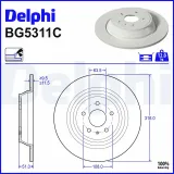 Bremsscheibe DELPHI BG5311C