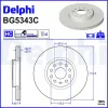 Bremsscheibe DELPHI BG5343C