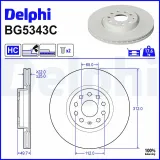 Bremsscheibe DELPHI BG5343C