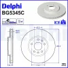 Bremsscheibe Vorderachse DELPHI BG5345C