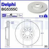 Bremsscheibe Vorderachse DELPHI BG5355C