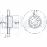 Bremsscheibe DELPHI BG9005