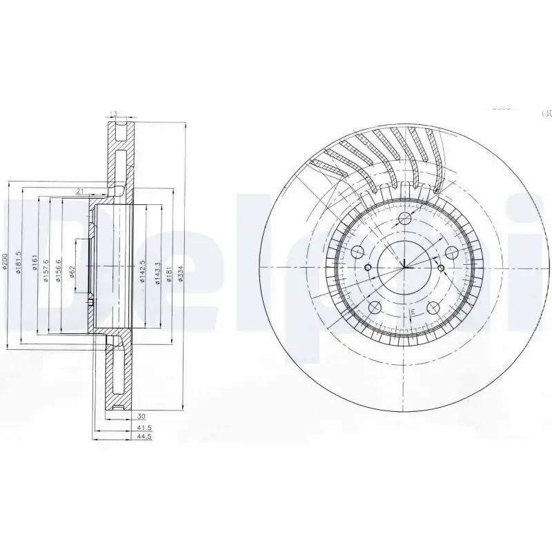 Bremsscheibe DELPHI BG9011