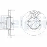 Bremsscheibe DELPHI BG9012