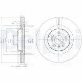Bremsscheibe DELPHI BG9013