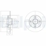 Bremsscheibe DELPHI BG9021RS