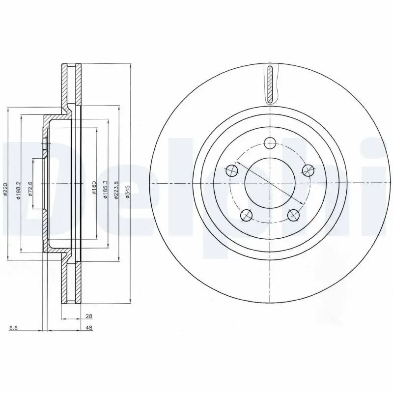 Bremsscheibe DELPHI BG9050