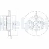 Bremsscheibe Vorderachse DELPHI BG9058 Bild Bremsscheibe Vorderachse DELPHI BG9058