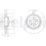 Bremsscheibe Vorderachse DELPHI BG9065C