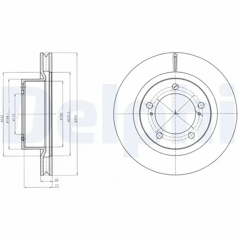 Bremsscheibe DELPHI BG9067