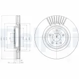 Bremsscheibe DELPHI BG9073C