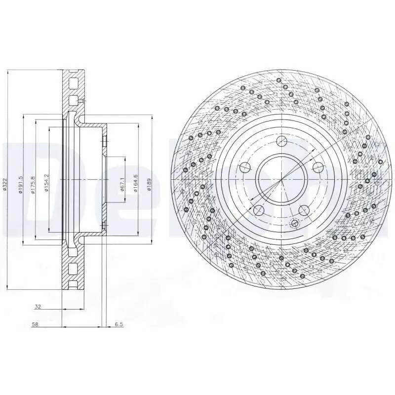 Bremsscheibe DELPHI BG9076C