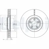 Bremsscheibe DELPHI BG9102C