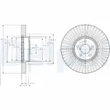 Bremsscheibe Vorderachse DELPHI BG9105