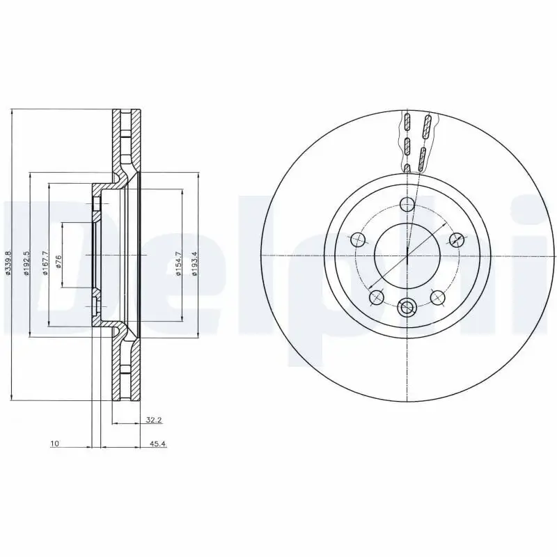 Bremsscheibe DELPHI BG9106