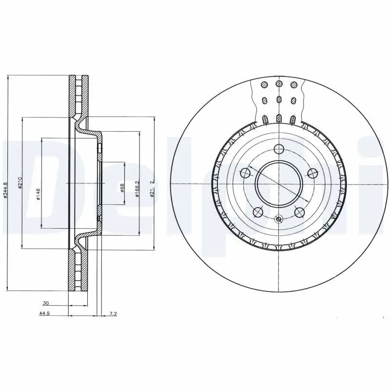 Bremsscheibe DELPHI BG9110C