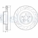 Bremsscheibe Hinterachse DELPHI BG9118C