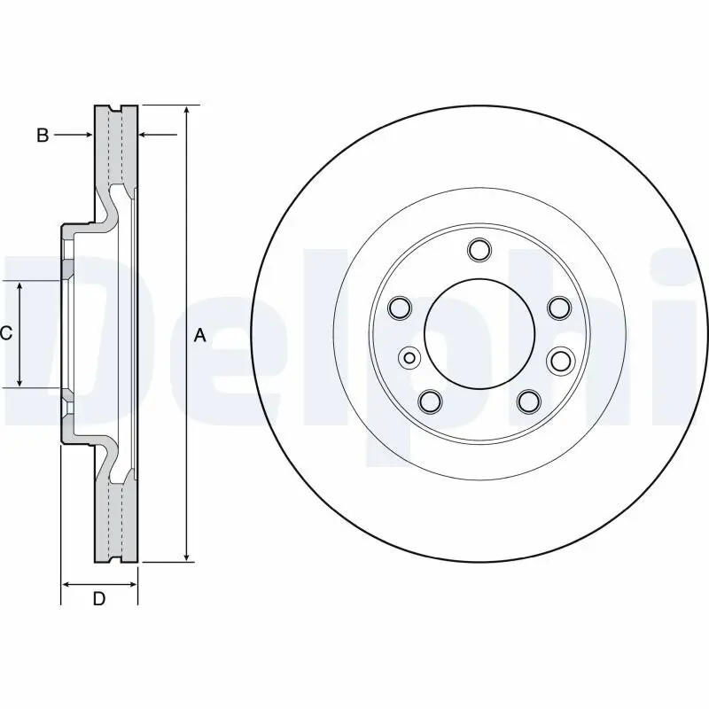 Bremsscheibe DELPHI BG9119C