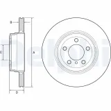 Bremsscheibe Hinterachse DELPHI BG9120C