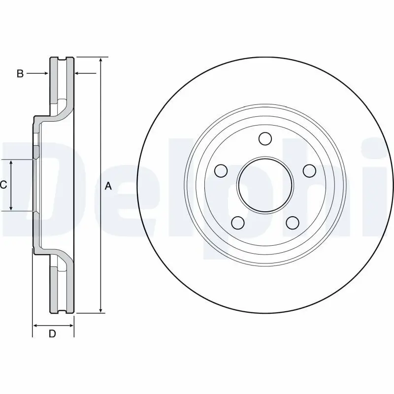 Bremsscheibe DELPHI BG9121C
