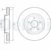 Bremsscheibe DELPHI BG9121C Bild Bremsscheibe DELPHI BG9121C