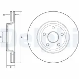 Bremsscheibe DELPHI BG9121C