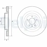 Bremsscheibe DELPHI BG9126C